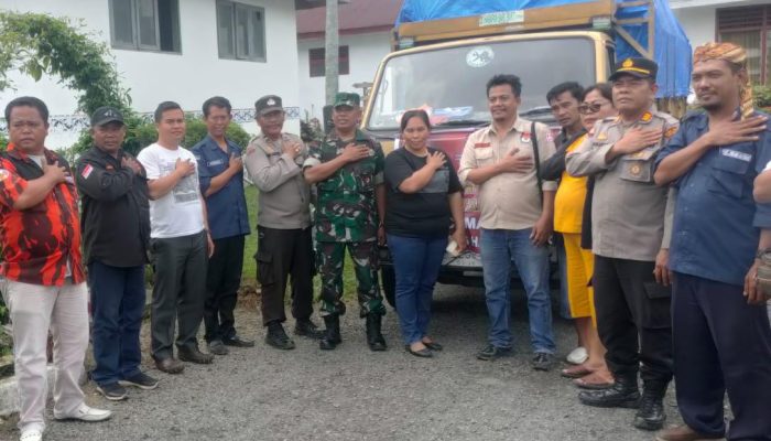 PAC GRIB Jaya Jorlang Hataran Kawal Logistik Kotak Suara ke KPU Simalungun