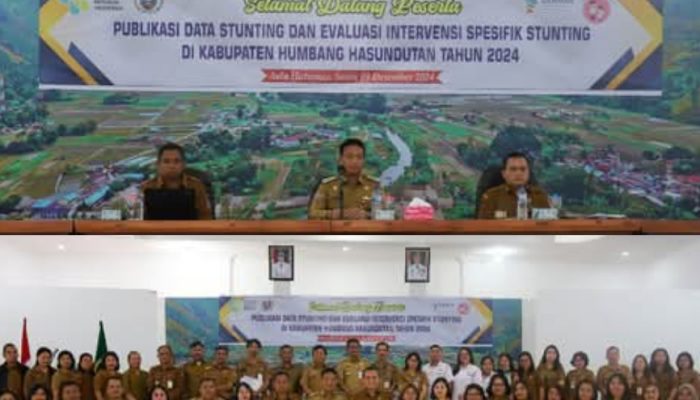 Wabup Humbahas Buka Kegiatan Publikasi Data Stunting Dan Evaluasi Intervensi Spesifik Stunting