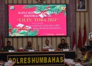 Polres Humbahas Gelar Rapat Koordinasi Lintas Sektoral Pengamanan Nataru