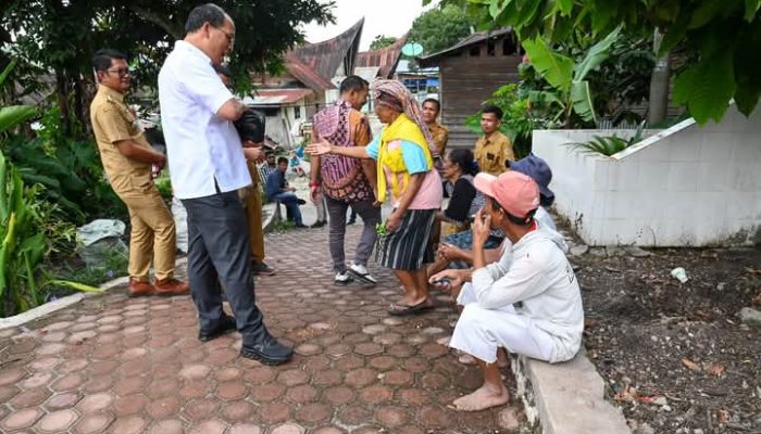 Bupati Humbahas Tinjau Penataan Lingkungan di Desa Simamora, Kecamatan Baktiraja