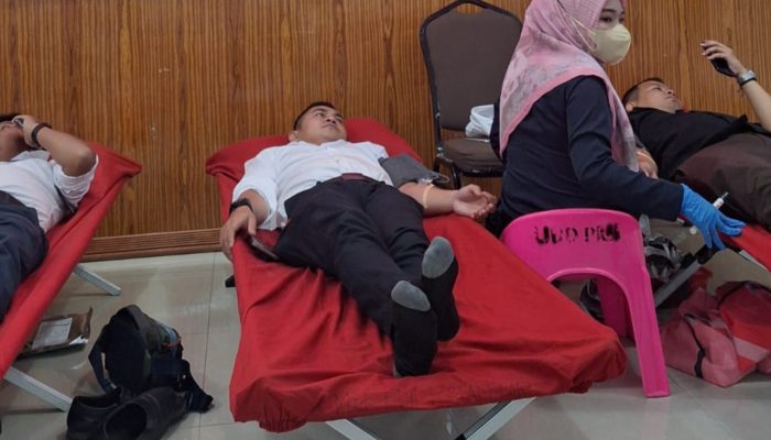 Pekerja BRI Kanca Pematang Siantar Turut Serta dalam Donor Darah Massal
