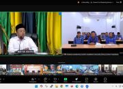 Bupati Humbahas Hadiri Rakor Penyelenggaraan Pemerintah Daerah Secara Virtual
