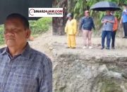 Ketua DPD PDI Perjuangan Sumut Rapidin Simbolon Tinjau Jalan Longsor di Samosir, Upayakan Solusi Cepat