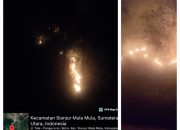 Hutan Terbakar di Gotting, Desa Turpuk Limbong, Kecamatan Harian Kabupaten Samosir