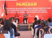 KEMENHUM KANWIL SUMUT FASILITASI PENGESAHAN KOPERASI MERAH PUTIH, WABUP: KABUPATEN SAMOSIR SUDAH MENCAPAI 88 PERSEN