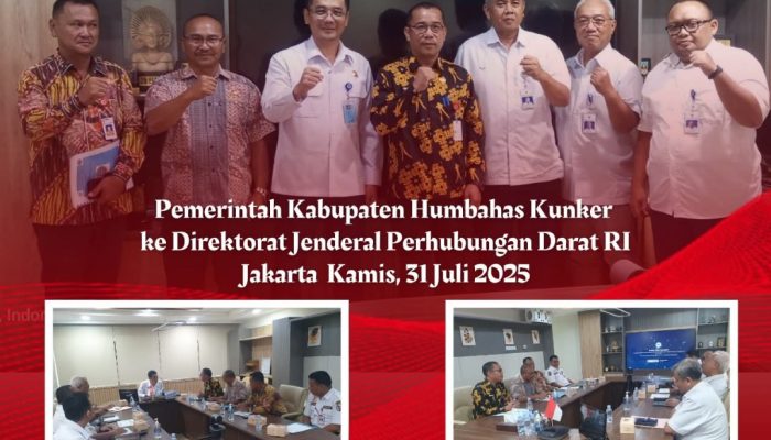 Pemkab Humbahas Kunker ke Dirjen Perhubungan, Usulkan Perlengkapan Jalan Nasional