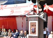 Kapolres Samosir Tegaskan Komitmen Polri Dukung Program Pemerintah dalam Upacara Hari Bhayangkara ke-79