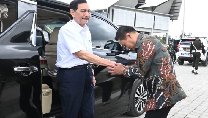 Bupati Humbahas Sambut Kunker Ketua DEN Luhut Binsar Panjaitan di TSTH2 Pollung