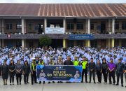 Sat Lantas Polres Samosir Salurkan Perlengkapan Lalu Lintas untuk PKS SMA Santo Mikhael Pangururan