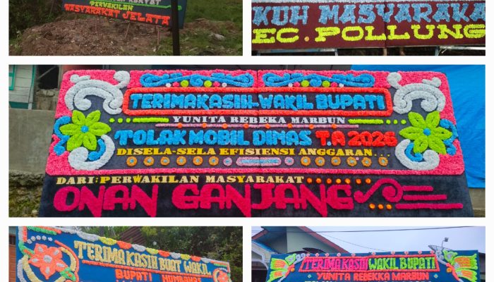 Papan Bunga “Prioritaskan Rakyat” Guncang Humbang Hasundutan: Wabup Tolak Mobil Dinas, Warga Bersatu Kawal Anggaran!