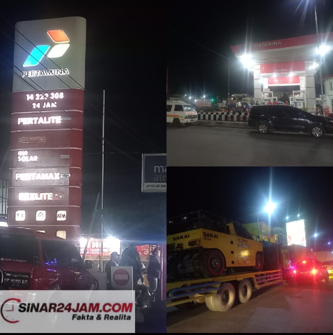 Antrian BBM di SPBU Dolok Sanggul Sebabkan Kemacetan Parah di Jalan Raya Dolok Sanggul – Siborongborong
