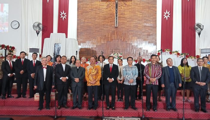 Maruli Siahaan hadiri pagelaran koor pria Maranatha GKPI Medan, sampaikan pesan damai dan kasih Natal
