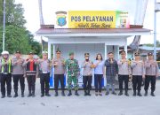 Ka. Ops. Res Lilin Toba 2025 Polres Samosir Cek Situasi Pos Pelayanan di Hari Pertama Operasi