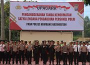 Kapolres Humbahas Pimpin Upacara Penganugerahan, 11 Personil Terima Satya Lencana