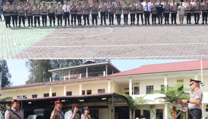 Polres Tanah Karo Sertijab Tiga Kasat Serta PPO