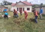 Pemuda Pancasila Bersihkan Desa Sigaol Marbun, Ajang Kedekatan dengan Masyarakat