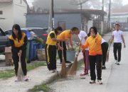 Peduli Lingkungan, Polres Humbahas Gelar Aksi Bersih-bersih Seputaran Kota Dolok Sanggul