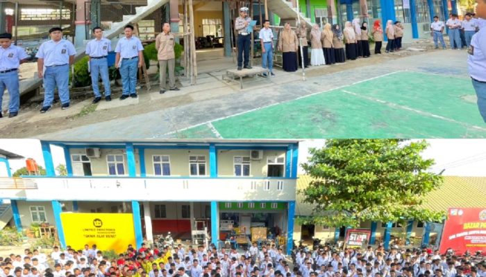 Operasi Keselamatan Toba 2026, Satlantas Polres Simalungun Edukasi Tertib Lalu Lintas di SMK Satrya Budi 1 Perdagangan