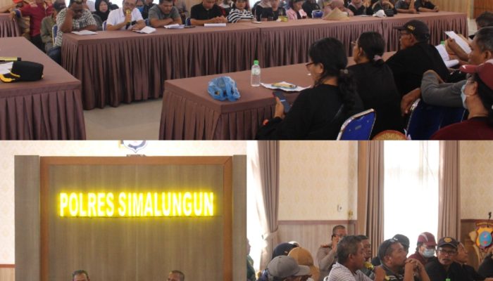 Polres Simalungun Terima Aspirasi dalam Diskusi dengan Forum Organisasi Masyarakat Sipil serta Petani Kecamatan Tapian Dolok   