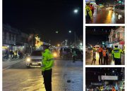 Malam Takbiran Aman dan Kondusif, Polres Humbahas All Out Lakukan Pengamanan