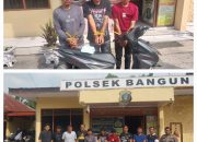 Kerja Keras Polsek Bangun: Tiga Pelaku Curanmor Diringkus, Motor Korban Berhasil Ditemukan