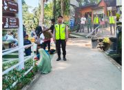 Kapolsek Siantar Barat Pimpin Pengamanan Taman Hewan Saat Libur Lebaran