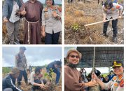 Sinergi untuk Lingkungan: Kapolres Samosir Bersama Yayasan Kapusin Tanam 620 Pohon di Perbukitan Partukko Naginjang