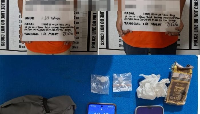 Polres Pematangsiantar Gagalkan Peredaran Narkoba, Dua Pemilik Sabu 2,32 Gram Diamankan