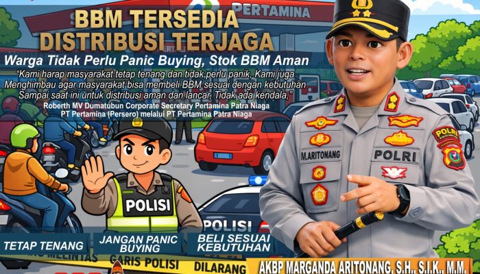 Jangan Panik! Kapolres Simalungun Tegaskan Stok BBM Aman, Warga Diminta Beli Sesuai Kebutuhan