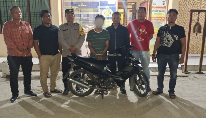 Motor Bengkel Digadaikan Tetangga, Polsek Bangun Amankan Pelaku