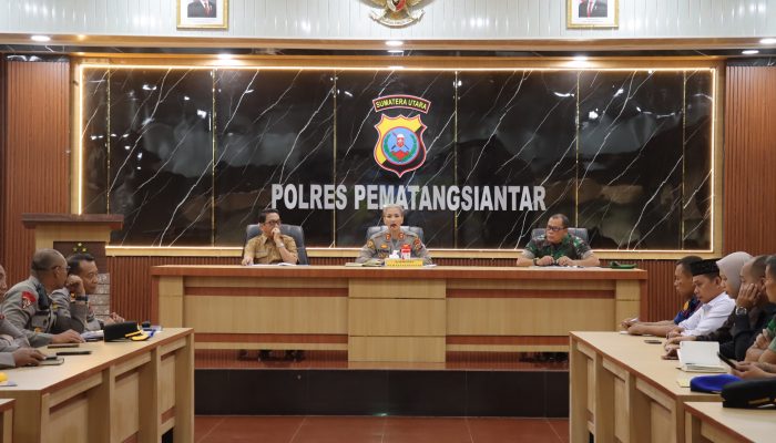 Kapolres Pematangsiantar Pimpin Rakor Linsek Ops Ketupat Toba 2026