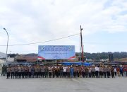 Apel Gelar Pasukan Operasi Ketupat Toba 2026 Polres Samosir Digelar di Tepi Danau Toba Berlangsung Aman