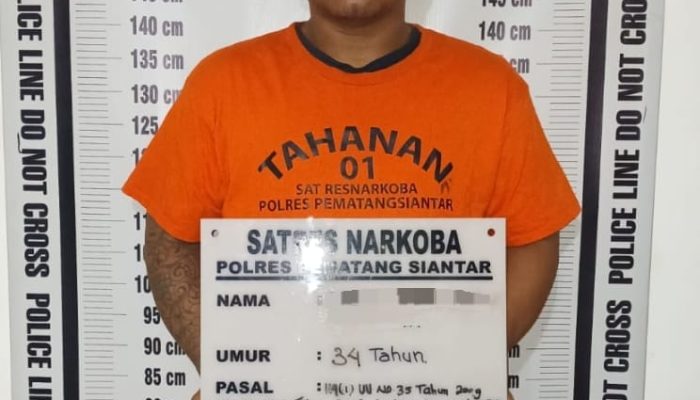 Polres Pematangsiantar Ungkap Pemilik Sabu 5,02 Gram di Lorong Marasi