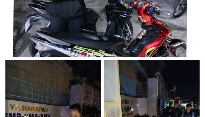 Patroli Asmara Subuh, Polres Pematangsiantar Amankan Tiga Sepeda Motor Knalpot Brong