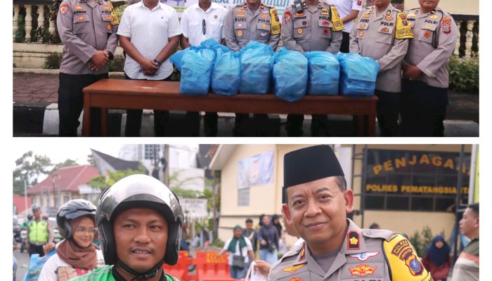 Polres Pematangsiantar Berbagi Takjil Ramadhan 1447 H kepada Masyarakat
