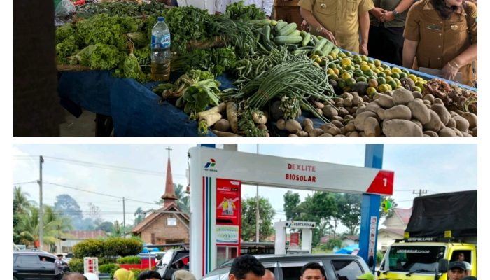 Jelang Lebaran, Polres Simalungun dan Bupati Sidak Pasar, Stok Bahan Pokok dan BBM Dipastikan Aman