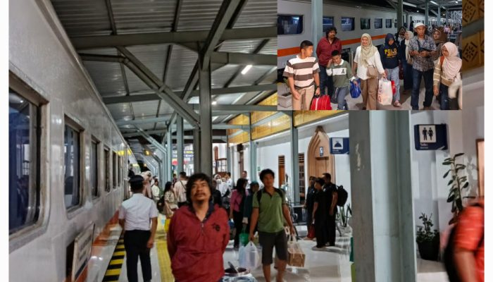 425 Penumpang Medan-Pematangsiantar Padati KA Saat Arus Balik, Polsek Siantar Barat Jaga Aman