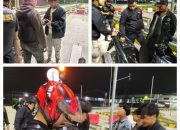 Patroli Hingga Subuh, Polres Pematangsiantar Amankan Delapan Sepedamotor Knalpot Brong