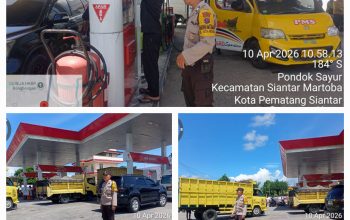 Pantau Stok hingga Arus Lalu Lintas, Polsek Siantar Martoba Amankan Penyaluran BBM