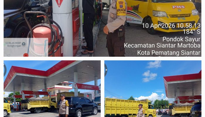 Pantau Stok hingga Arus Lalu Lintas, Polsek Siantar Martoba Amankan Penyaluran BBM