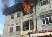 Polres Pematangsiantar Cek TKP Laporan Kebakaran di Jalan Thamrin