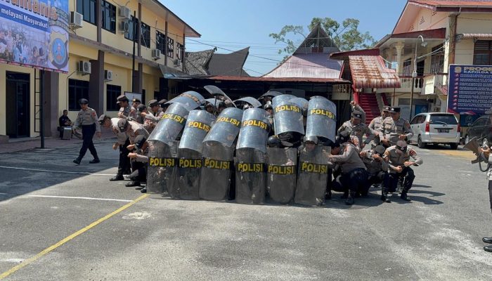 Antisipasi Aksi Massa, Polres Pematangsiantar Intensifkan Latihan Dalmas