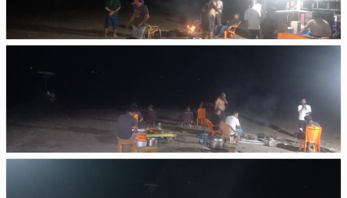 Suasana Hangat di Pantai Lumban Manik: Wisatawan Tanah Karo Nikmati Malam Kebersamaan di Samosir