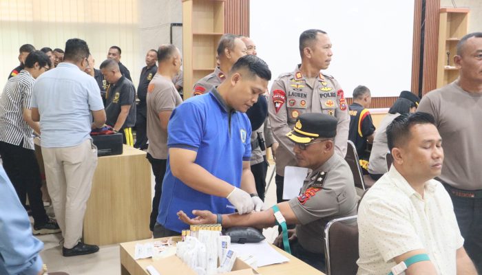 Cek Kesiapan Personel, Polres Pematangsiantar Jalani Rikkesla 2026 oleh Biddokkes Polda Sumut