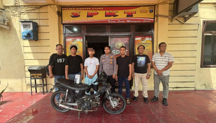 Dua Remaja Terduga Pencuri HP di Hotel Lestari Dibekuk Polsek Siantar Utara, Motor Pelaku Turut Diamankan