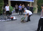 Polres Samosir Musnahkan 117 Knalpot Brong, Tegaskan Komitmen Jaga Kenyamanan Warga dan Wisatawan