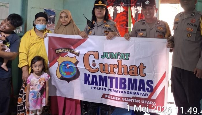 Jumat Curhat Jadi Aksi Nyata Kapolres Siantar Utara Turun Langsung Bantu Keluarga Anak Stunting