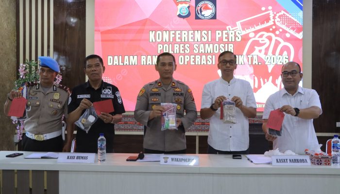 Polres Samosir Ungkap Empat Kasus Narkotika Selama Operasi Antik Toba: 1.219 Jiwa Disebut Selamat dari Bahaya Penyalahgunaan
