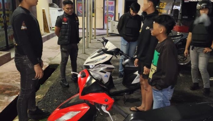 Antisipasi Guantibmas Polres Pematangsiantar Amankan Tiga Sepedamotor Knalpot Brong
