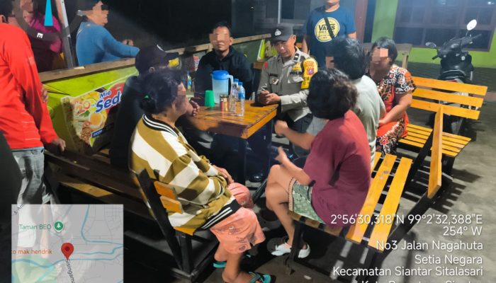 Respon Laporan CC 110 Polsek Siantar Marihat Cek TKP Keributan